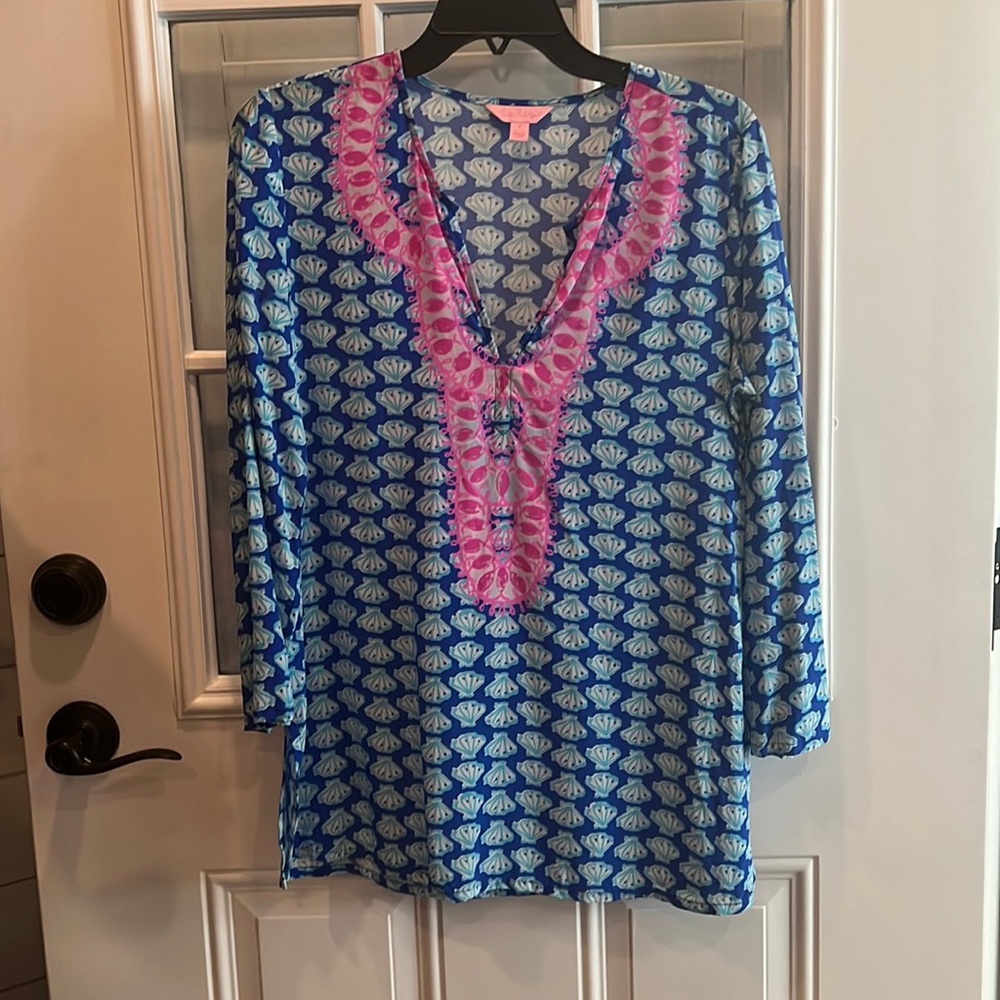 Lilly Pulitzer silk tunic size small!